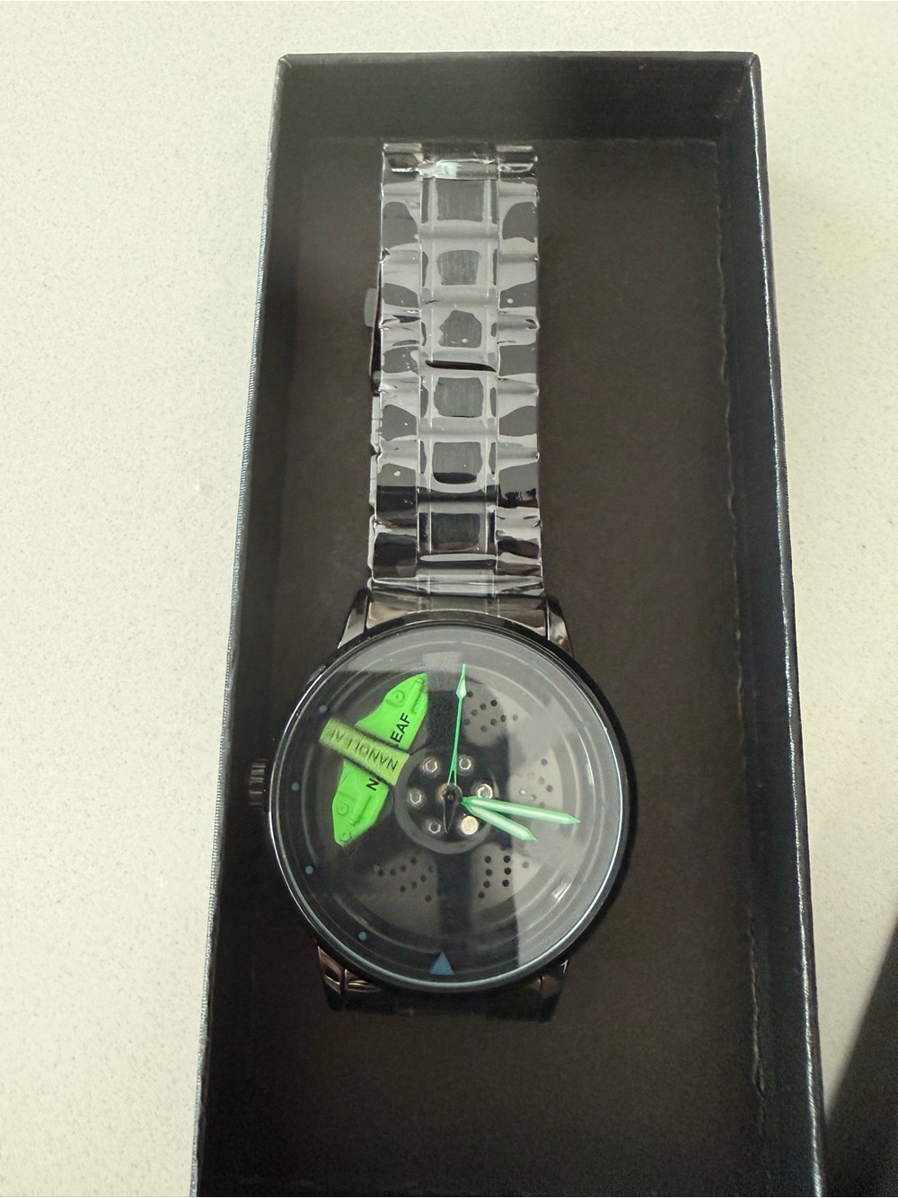 NANOLEAF Black Stainless Steel Brake Disc
Watch - Green Caliper Japan Quartz